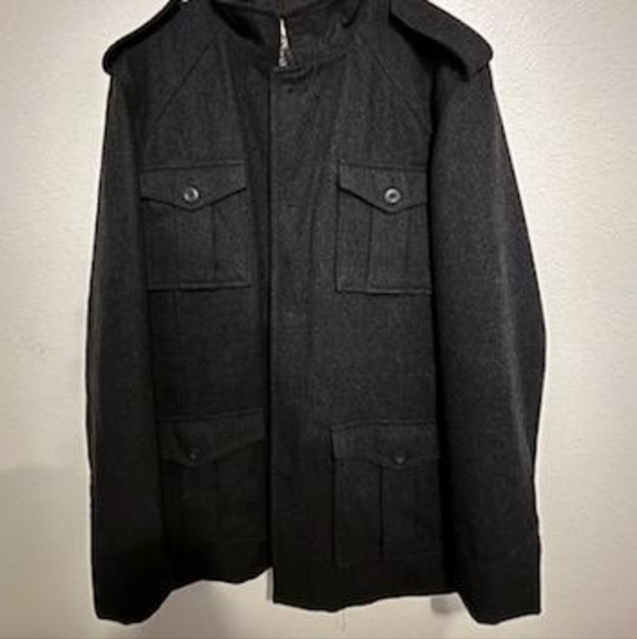 OLD NAVY Military black jacket, Size L, NWOT - Picture 4 of 14